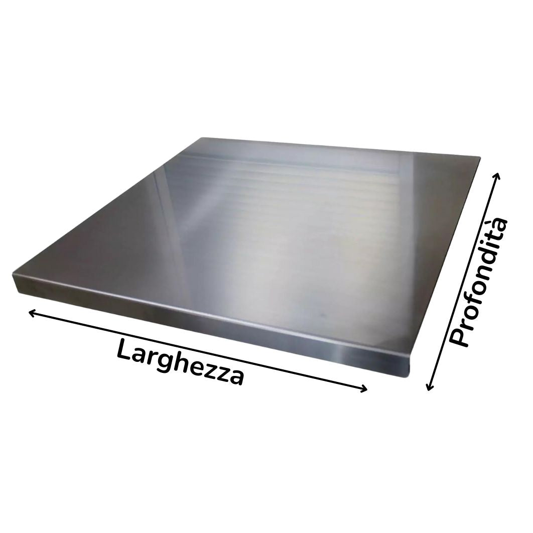 Spianatoia in Acciaio Inox – Ottima per Impastare Pizza, Pane, Dolci, Pastasfoglia.