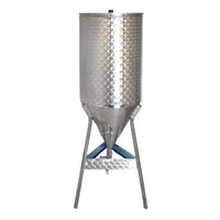 Serbatoio con fondo conico 60° e Galleggiante ad Olio Enologico - In Acciaio Inox