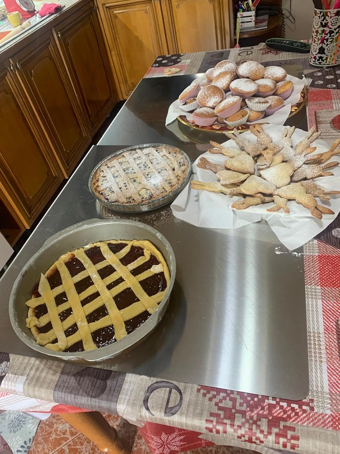 Spianatoia in Acciaio Inox – Ottima per Impastare Pizza, Pane, Dolci, Pastasfoglia.