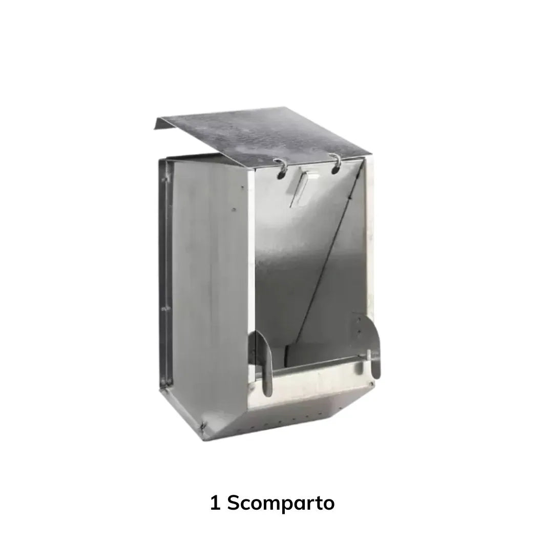 Mangiatoie a tramoggia per Conigli - Diverse dimensioni - In Acciaio Zincato