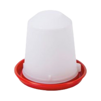 KIT Mangiatoia 5 kg + Abbeveratoio 10 lt  per Polli - Lamiera e Plastica