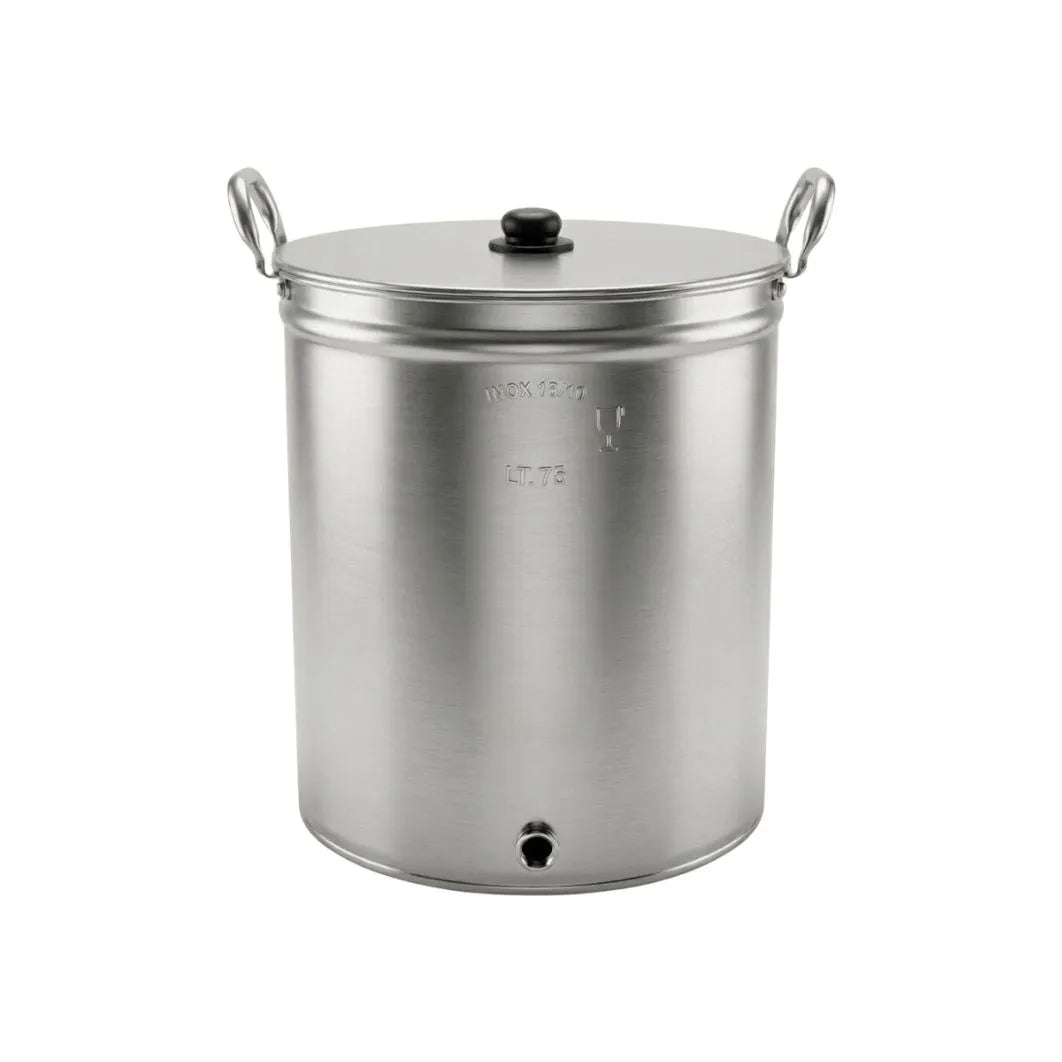 Bollitoio con rubinetto - Pentola in Acciaio Inox per la bollitura di prodotti alimentari