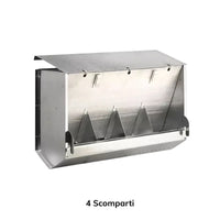 Mangiatoie a tramoggia per Conigli - Diverse dimensioni - In Acciaio Zincato